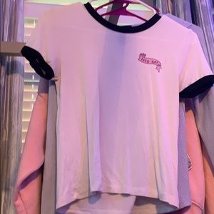 let’s not white tee